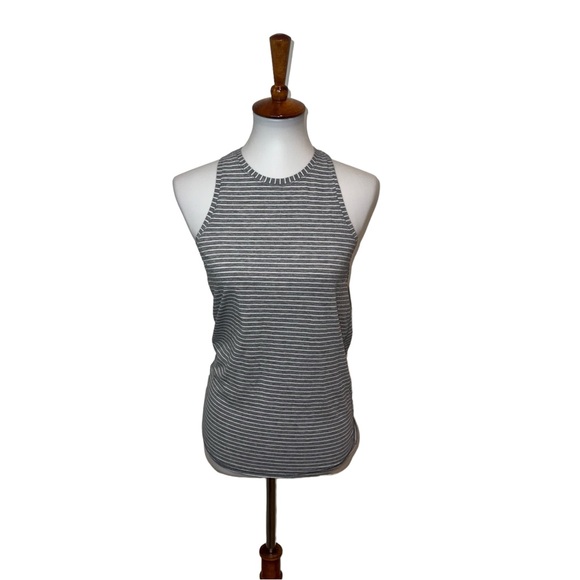Lululemon All Tied Up Tank Gray Striped Size 4 - Picture 1 of 2